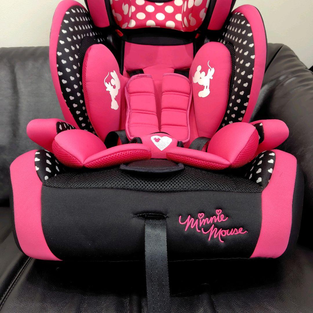 美品　HG ミニーマウス チャイルドシート ピンク 西松屋 限定　廃盤　可愛い