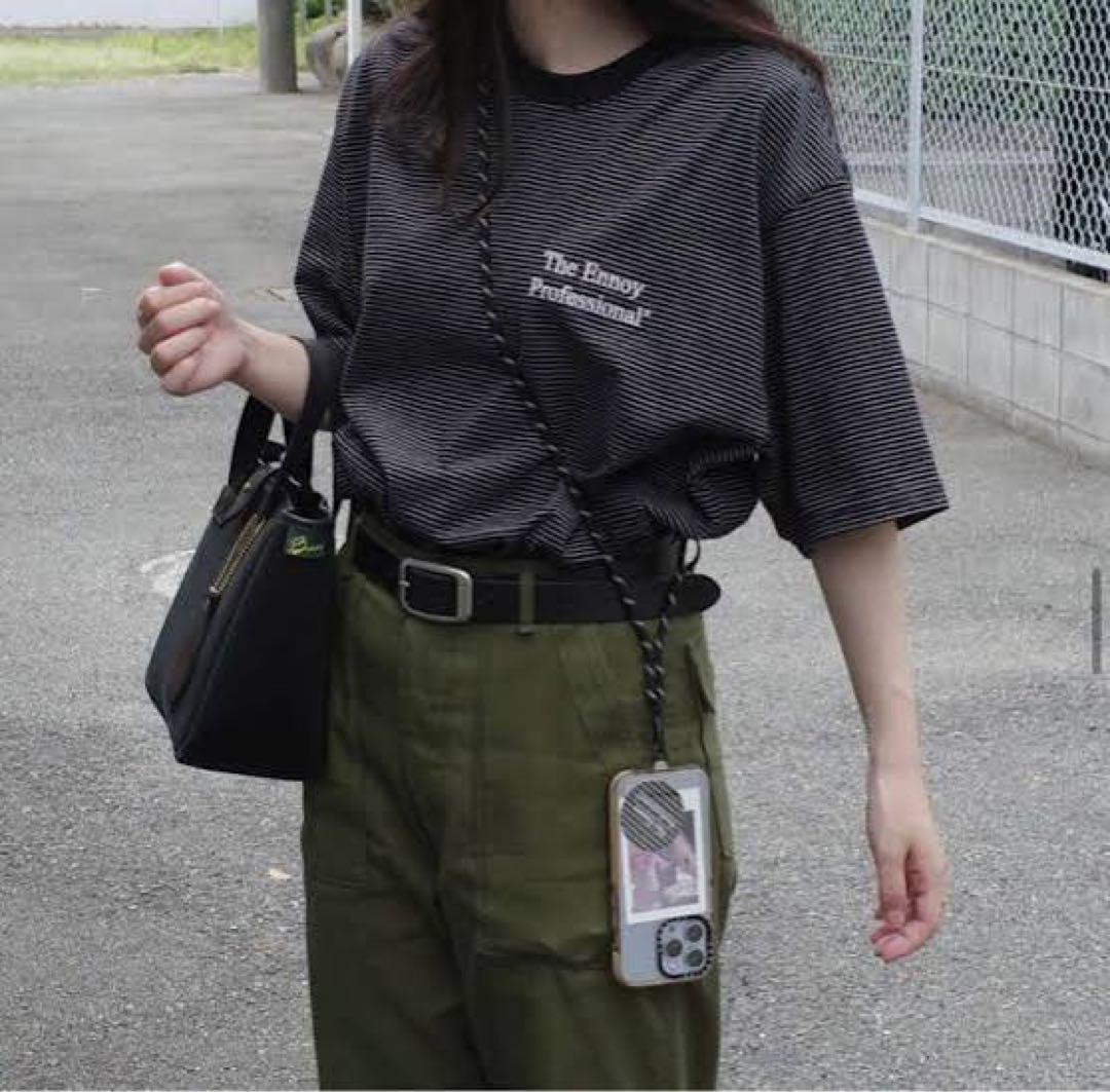 ennoy SS22 Border T-Shirt ブラック Lsize