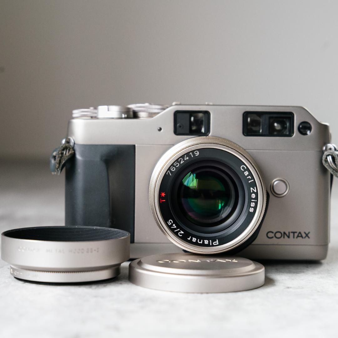 CONTAX G1D ＋ planar 45mm TLA 140 flash