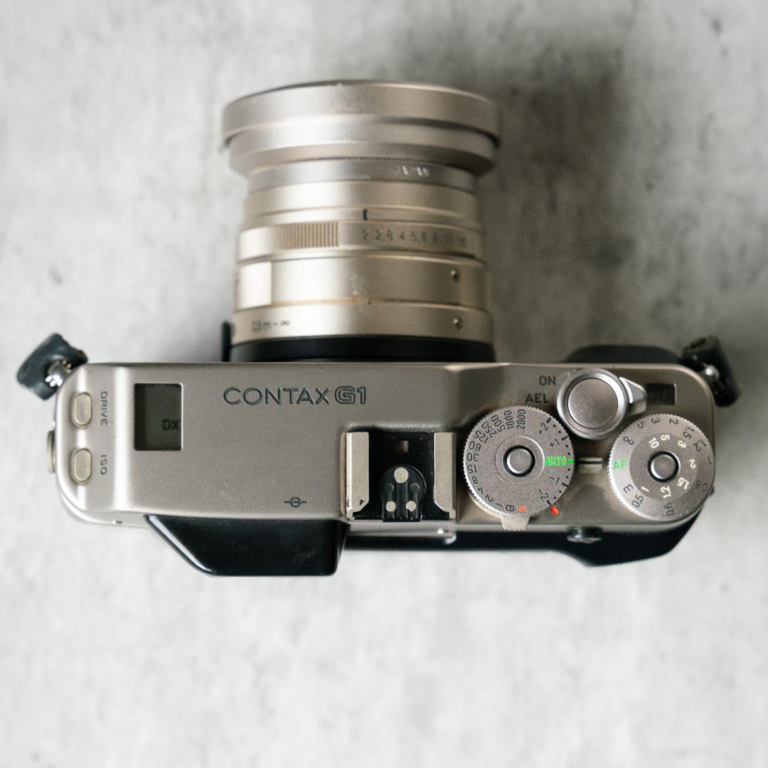 CONTAX G1D ＋ planar 45mm TLA 140 flash