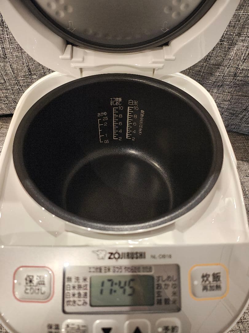 象印マホービン 炊飯器 1升 ホワイト NL-DB18-WA