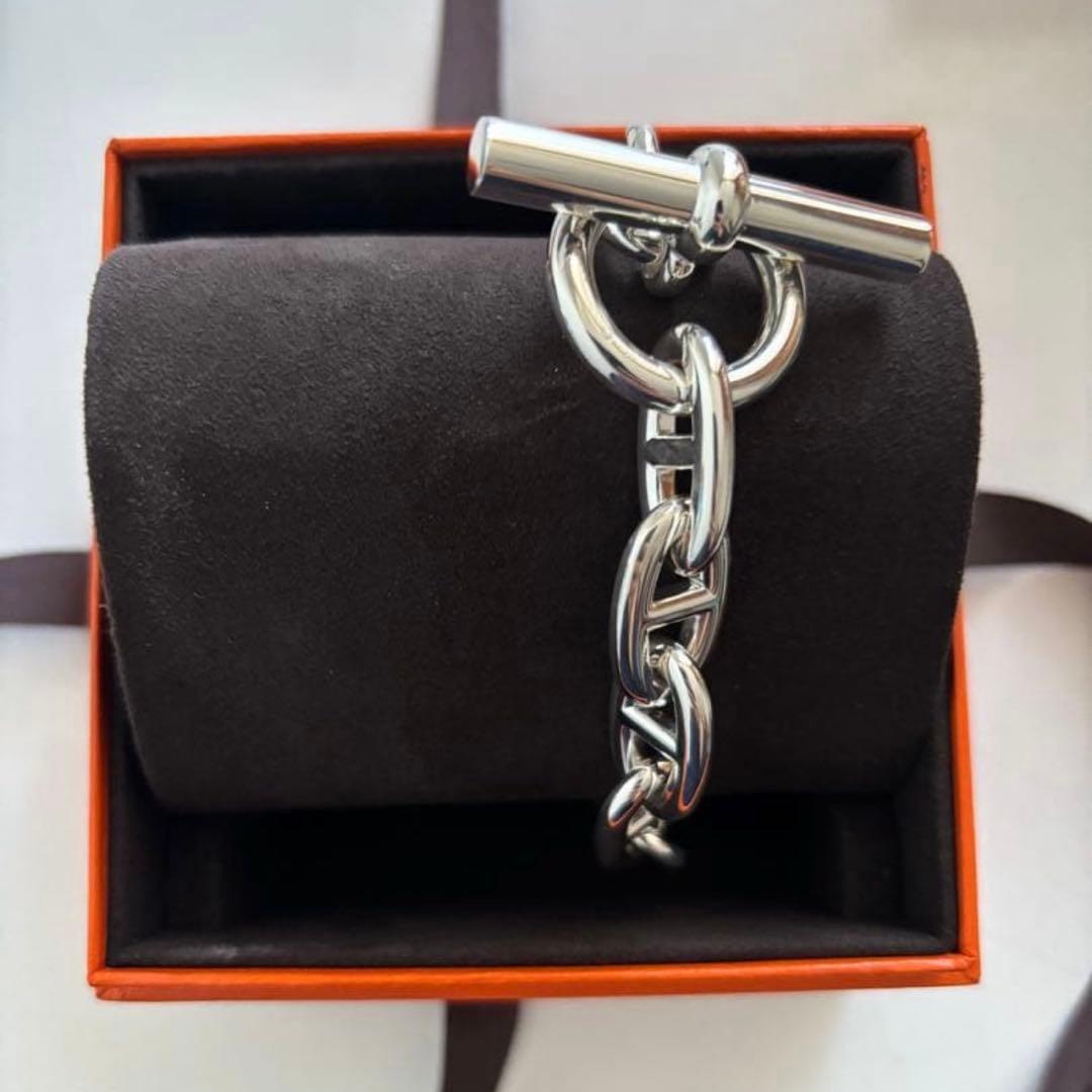 HERMES シェーヌダンクル ブレスレット TGM 12コマ