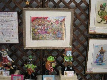 特別価格★【版画（額縁無し）】夢見の水瓶（猫）