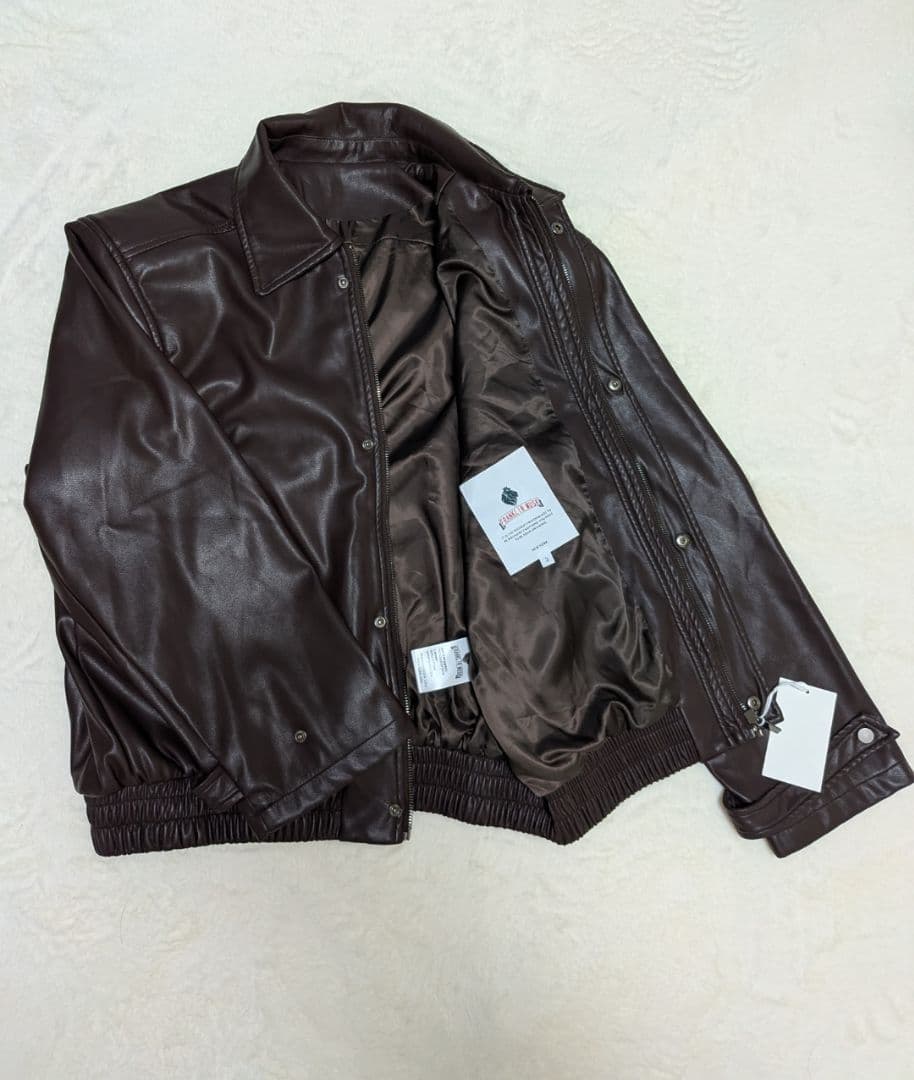 新品未使用 FRANKLIN MUSK 本革 シープスキン レザージャケット 羊