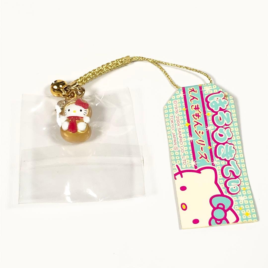 はろうきてぃ えんぎもんシリーズ ストラップ ひょうたん ゴールド