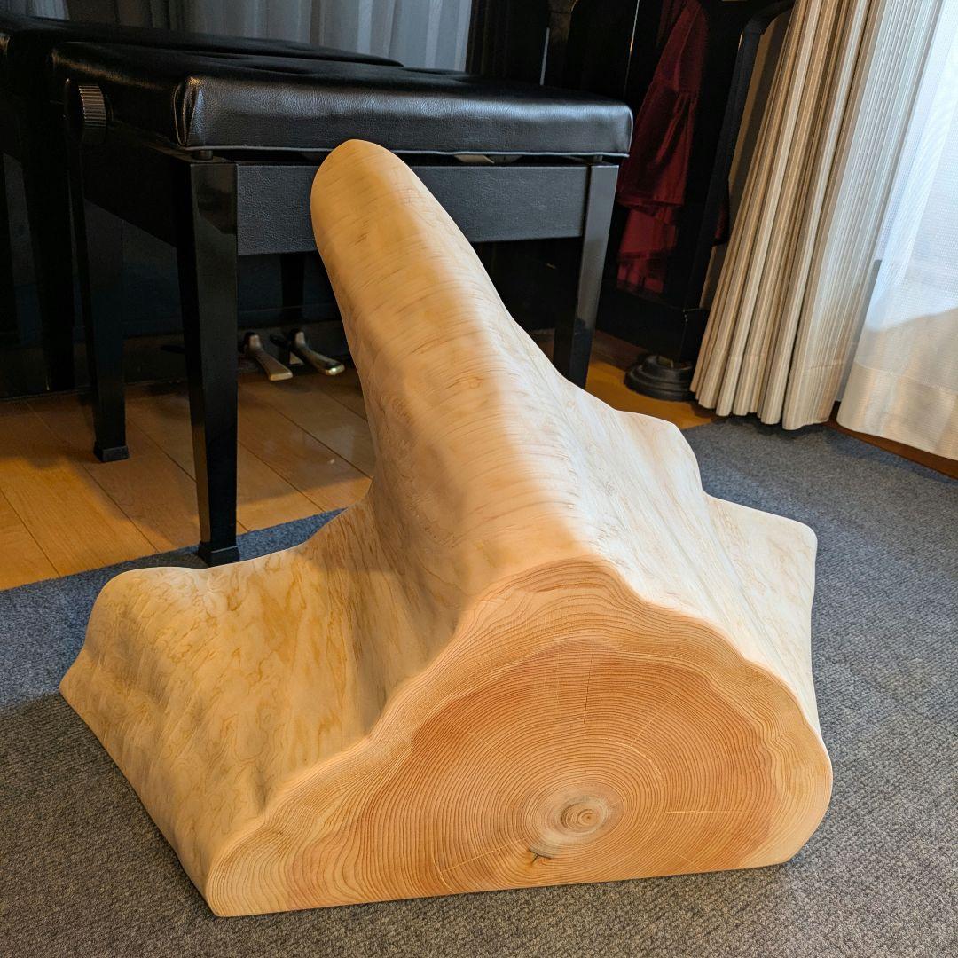 まな　天然檜　切り株　椅子　スツール　テーブル　高さ約25㎝