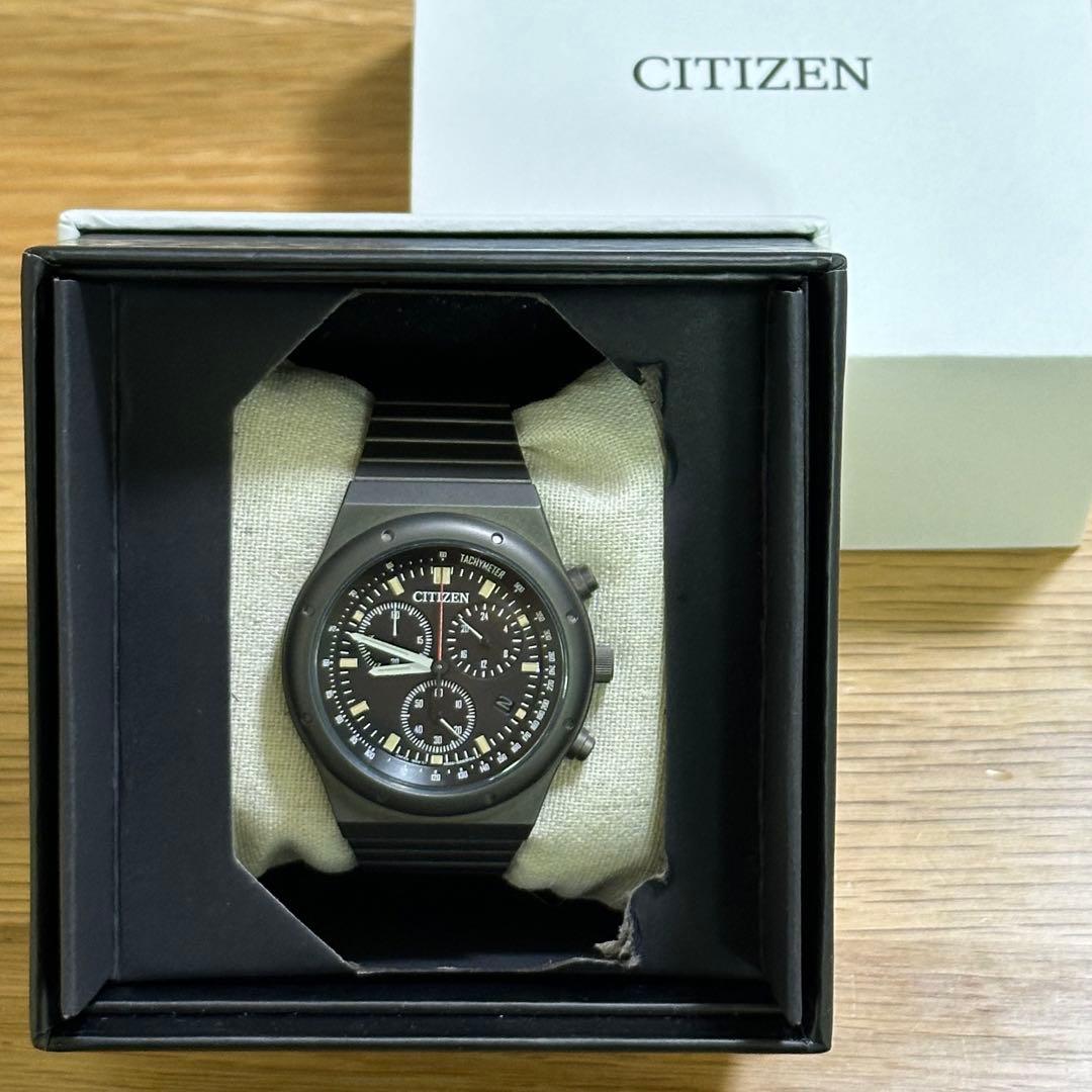 CITIZEN レコードレーベル 1984クロノグラフ 復刻限定 オンタイム別注