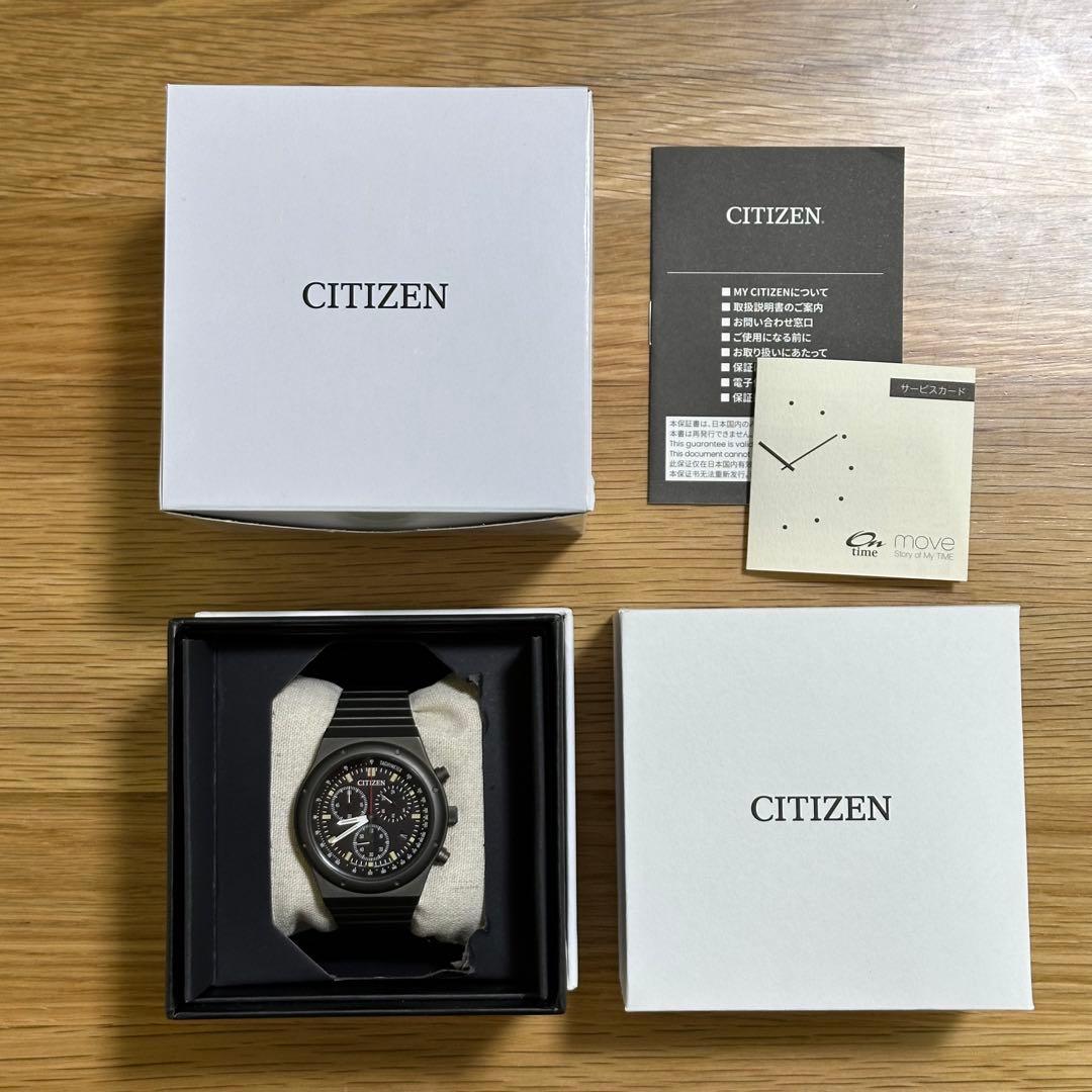 CITIZEN レコードレーベル 1984クロノグラフ 復刻限定 オンタイム別注