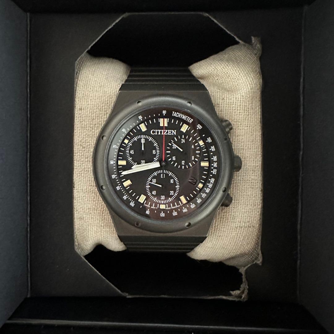 CITIZEN レコードレーベル 1984クロノグラフ 復刻限定 オンタイム別注
