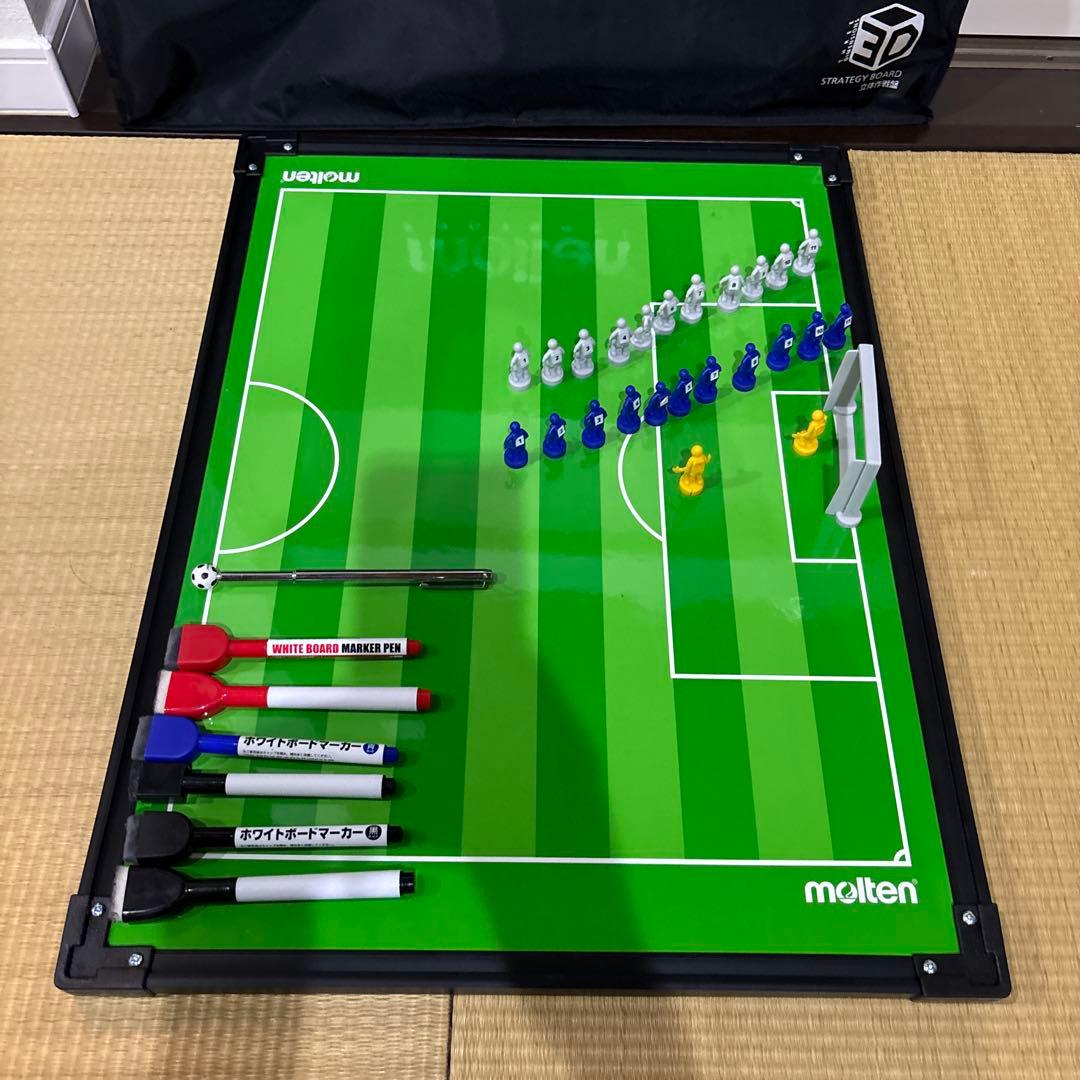 【廃盤品】Molten サッカー用 3D立体作戦盤SF0080 立体付属品完備