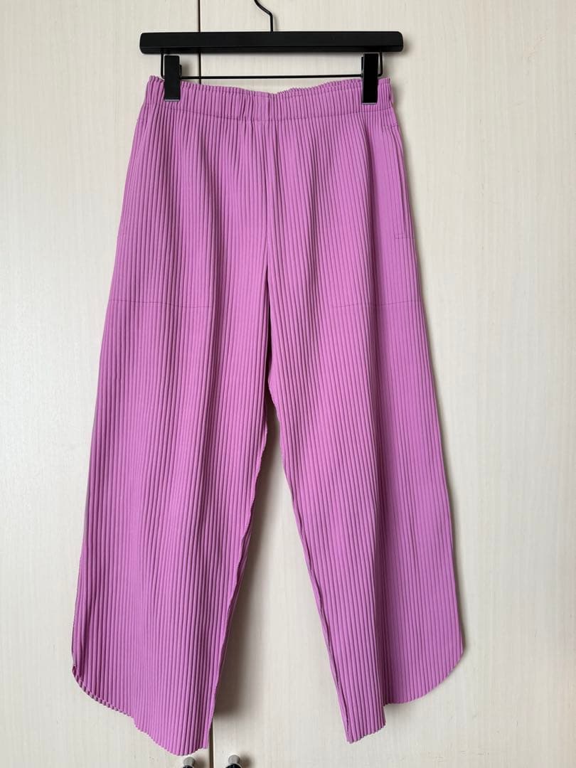 me Issey Miyake パープル プリーツパンツ MI112KF628