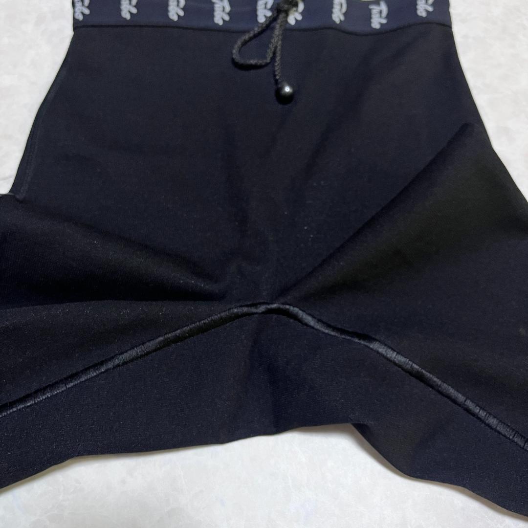 TURBO Cell タイツ ロング ストレッチ ロゴ ブラック M 4547