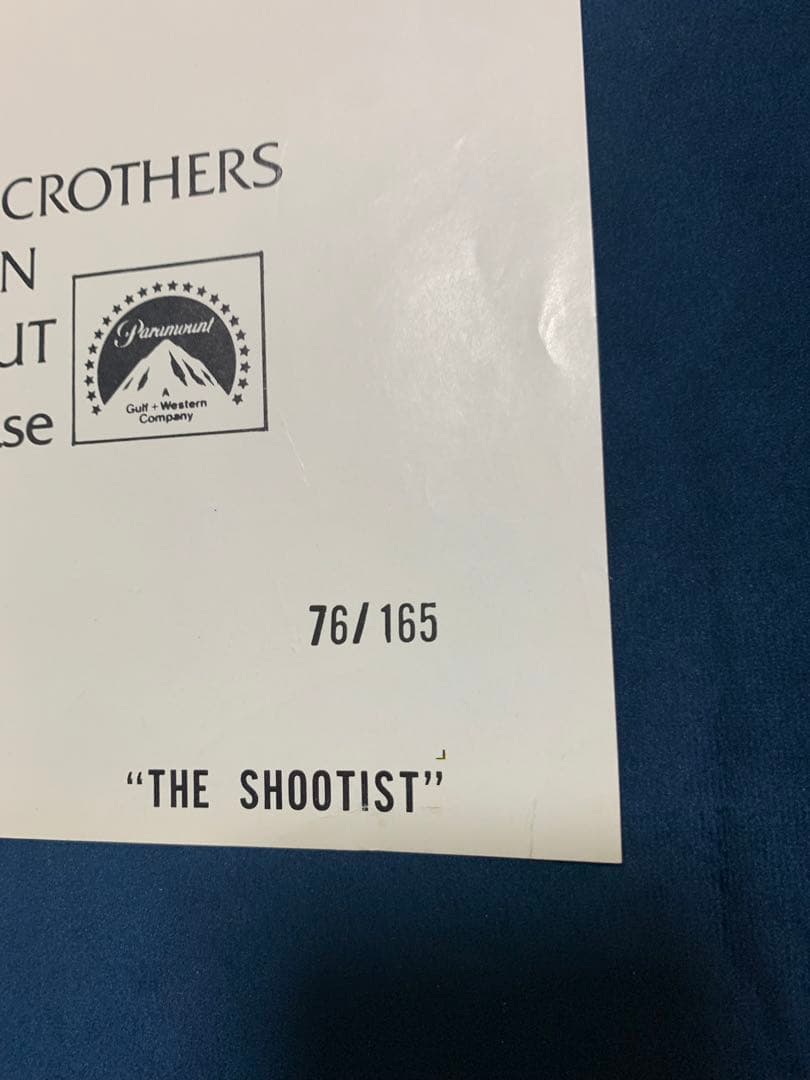 ラスト・シューティストTHE SHOOTIST USオリジナル映画ポスター