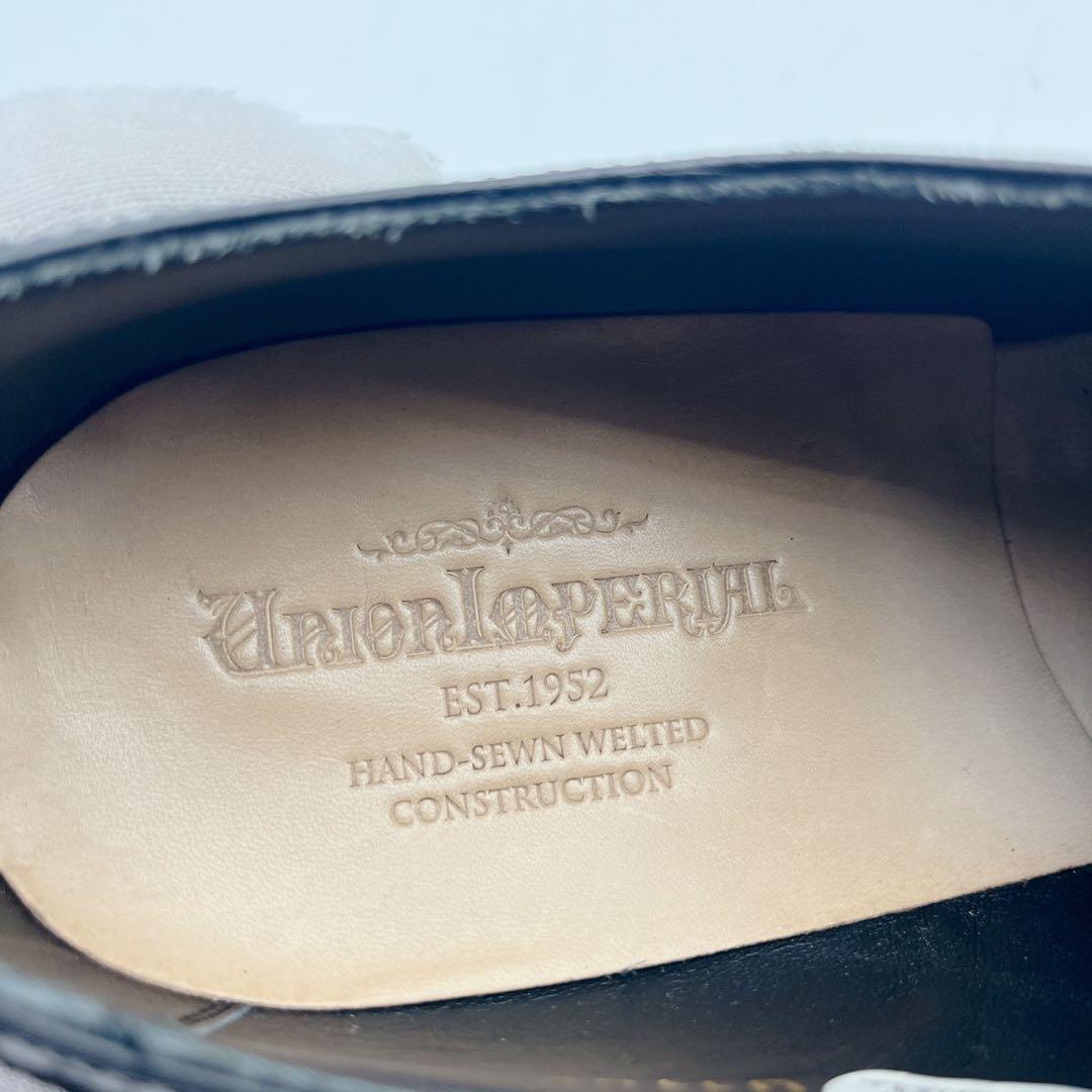 美品✨ユニオンインペリアル U1108 パンチドキャップ ブローグ 黒 25cm