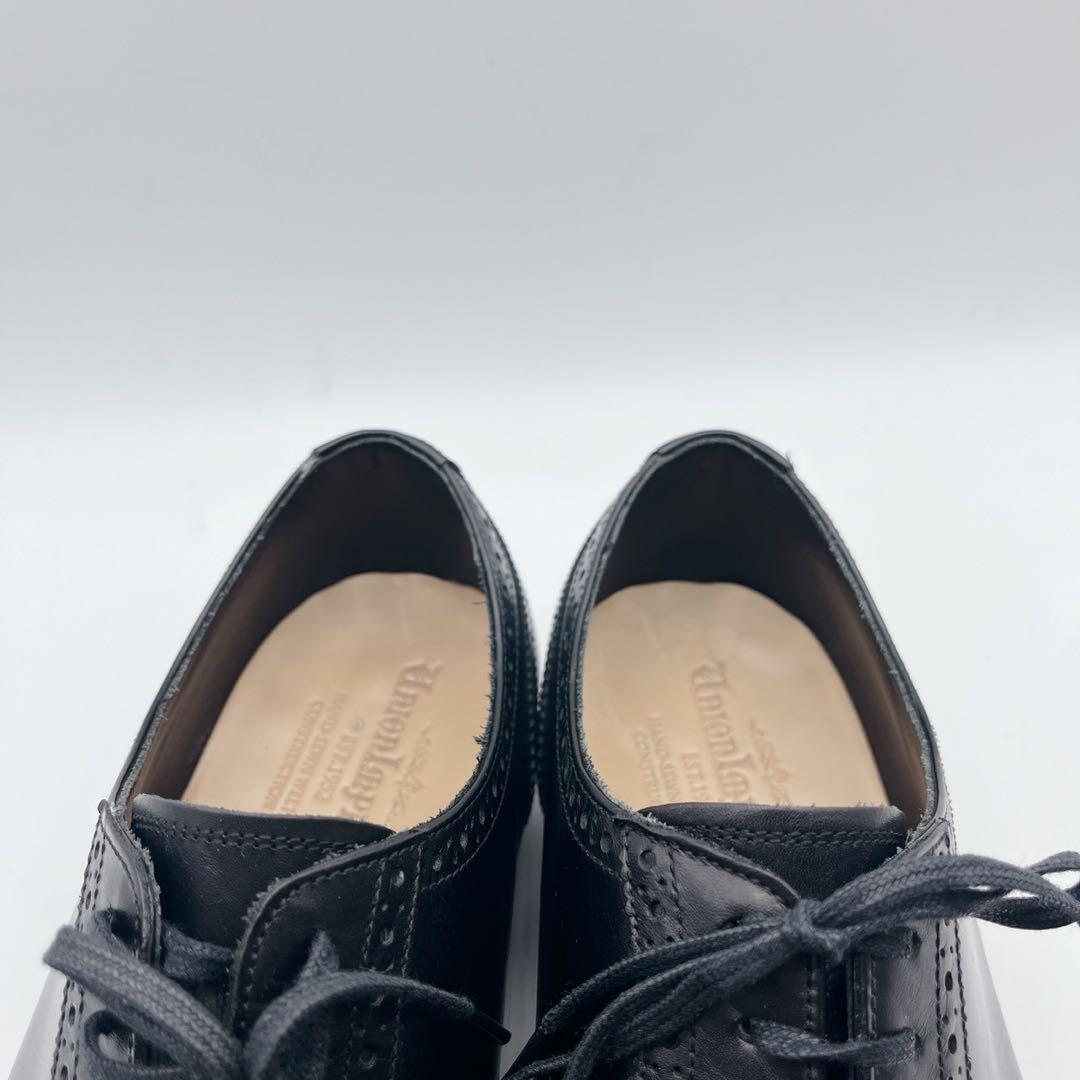 美品✨ユニオンインペリアル U1108 パンチドキャップ ブローグ 黒 25cm