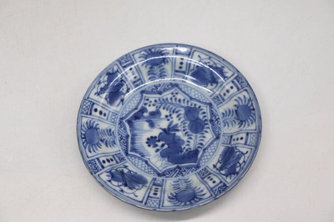 ※南京古染付　芙蓉手小皿10点　共箱　送料込み250708