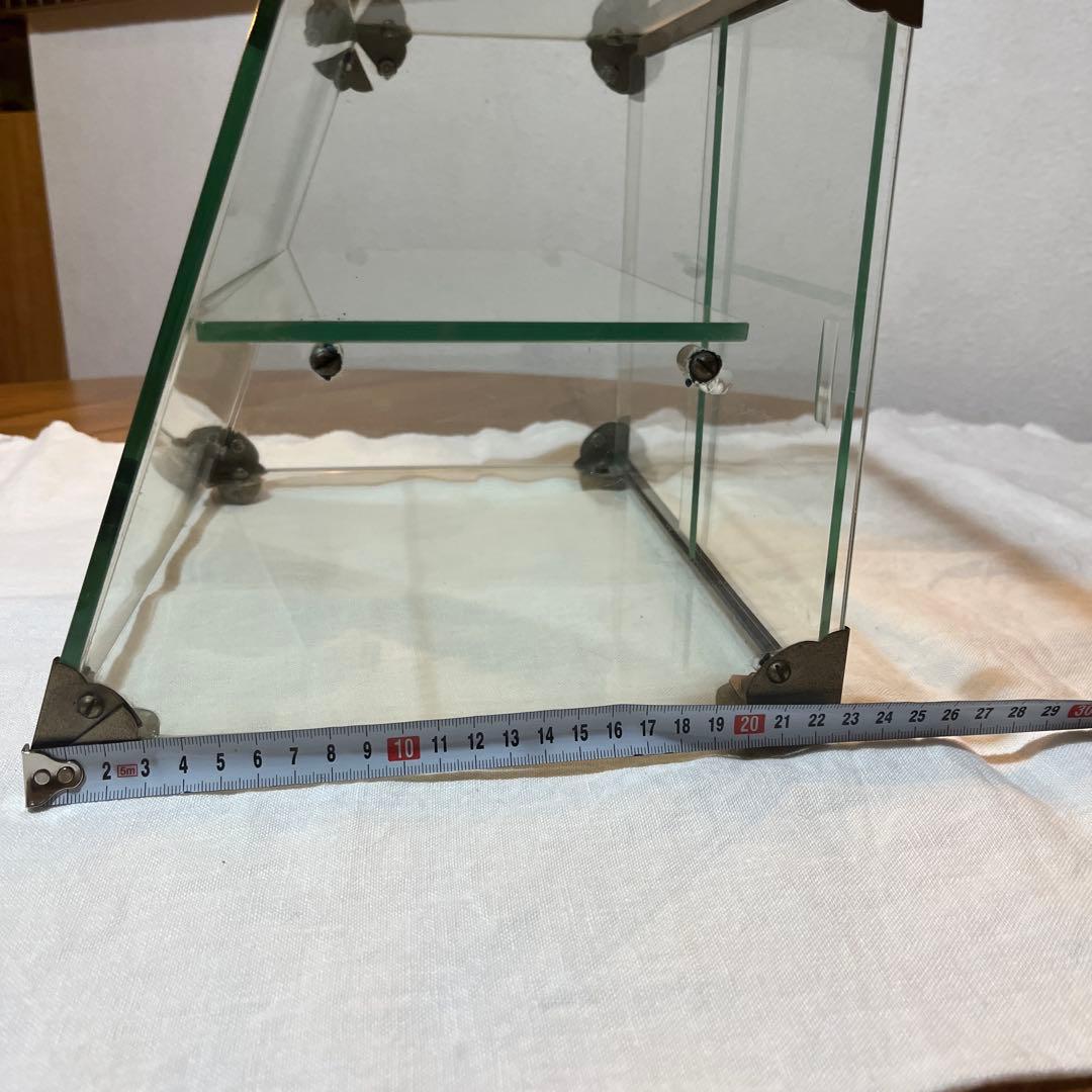 希少サイズ！美品　アンティーク　レトロ　ガラスショーケース　ディスプレイ　什器