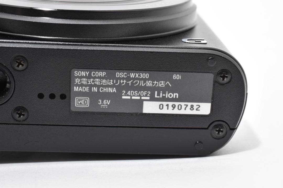 ソニー　SONY Cyber-shot DSC-WX300 ブラック ＃A314