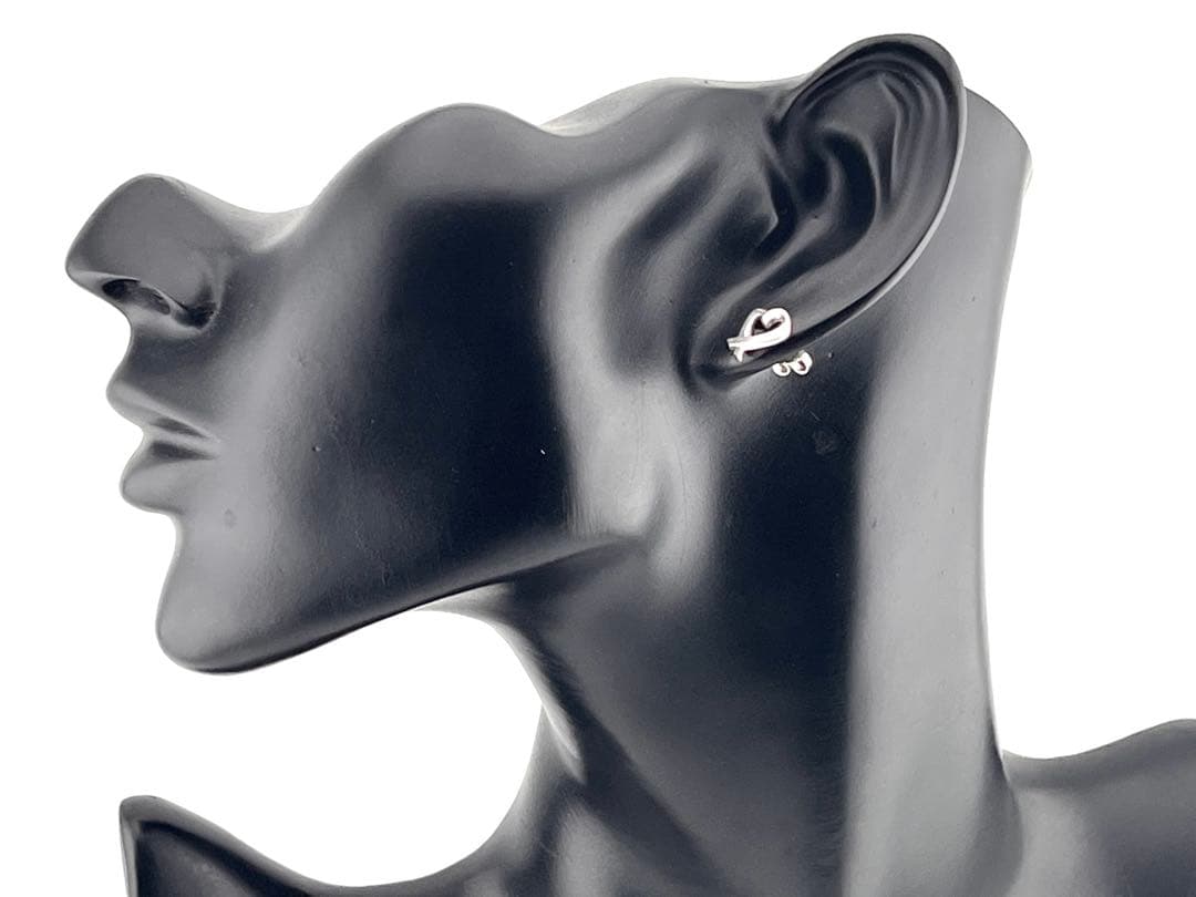 c983 美品　ティファニー　ラビングハート　ピアス　パロマピカソ　925