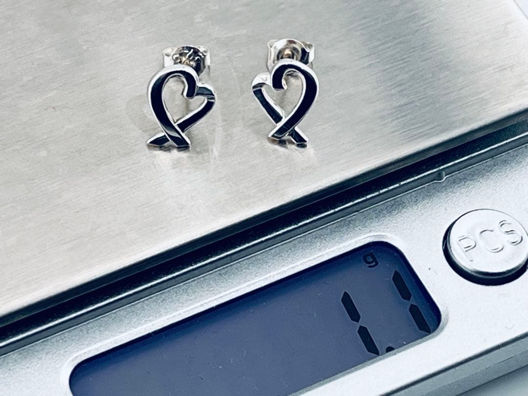 c983 美品　ティファニー　ラビングハート　ピアス　パロマピカソ　925