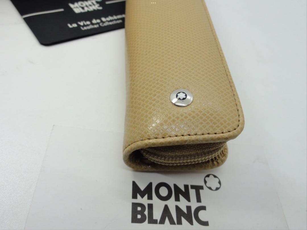 ※未使用保管品★完売！入手困難品ヴェルベット・ベージュ★本革製ボエム★モンブラン