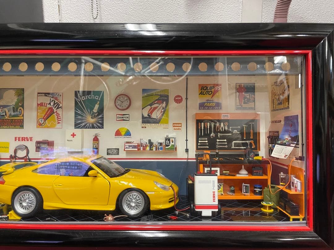 ポルシェ　GT3　ミニガレージセット