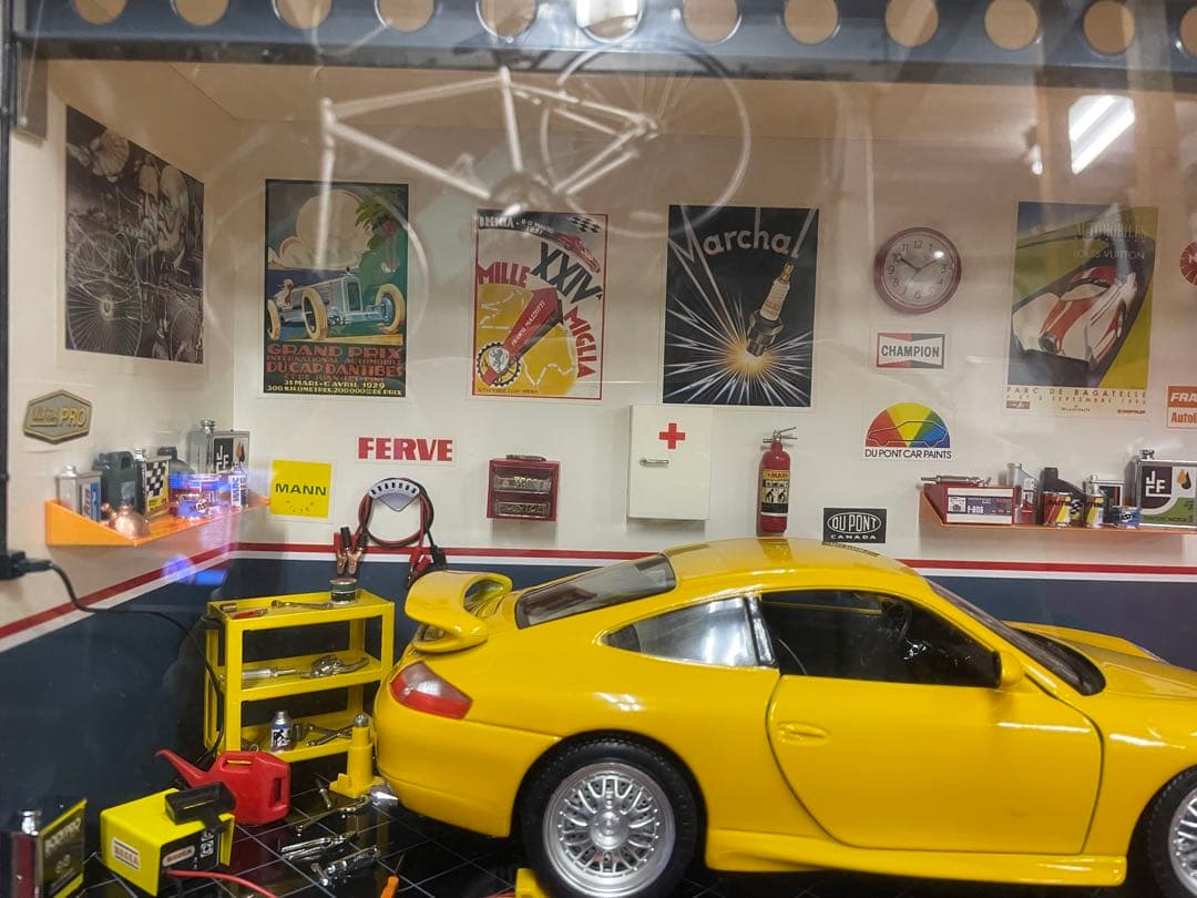 ポルシェ　GT3　ミニガレージセット