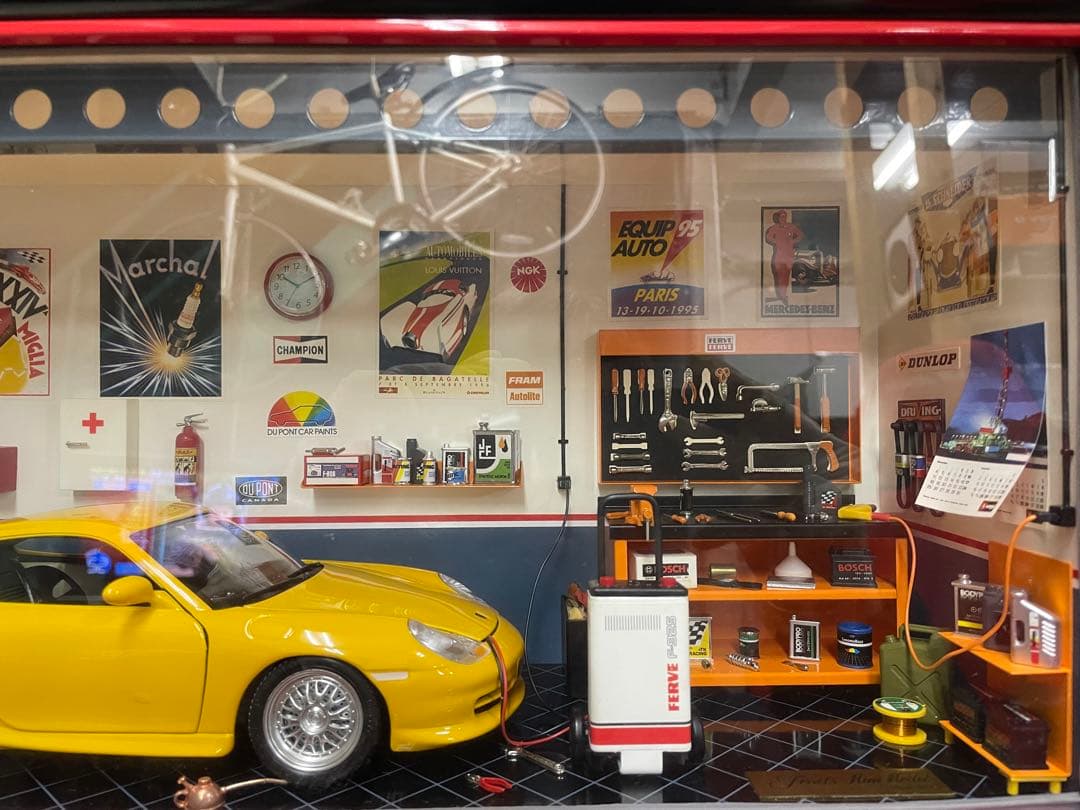 ポルシェ　GT3　ミニガレージセット