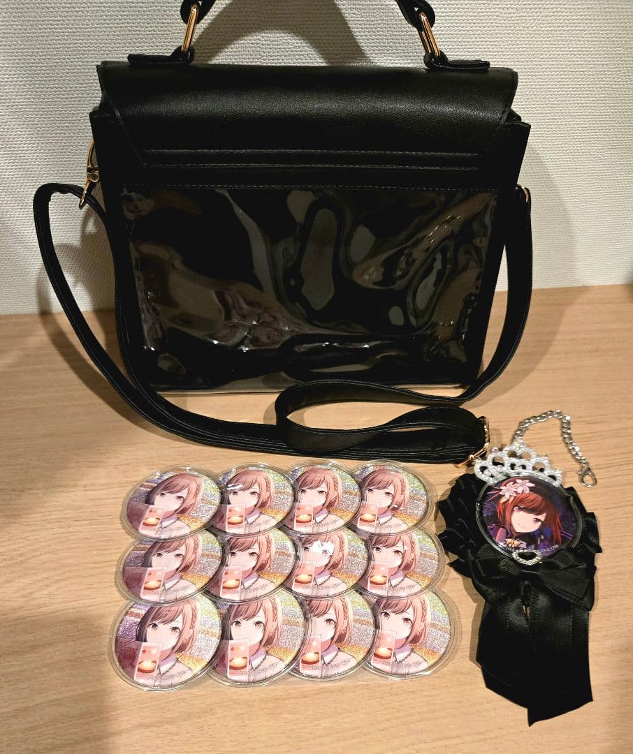 WEGO 痛バ プロセカ 東雲絵名 ザムザ ショルダーバッグ ブラック ロゼット