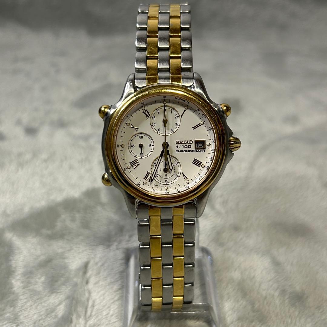SEIKO スピードマスター 1/100 クロノグラフ（7T52-7A10）