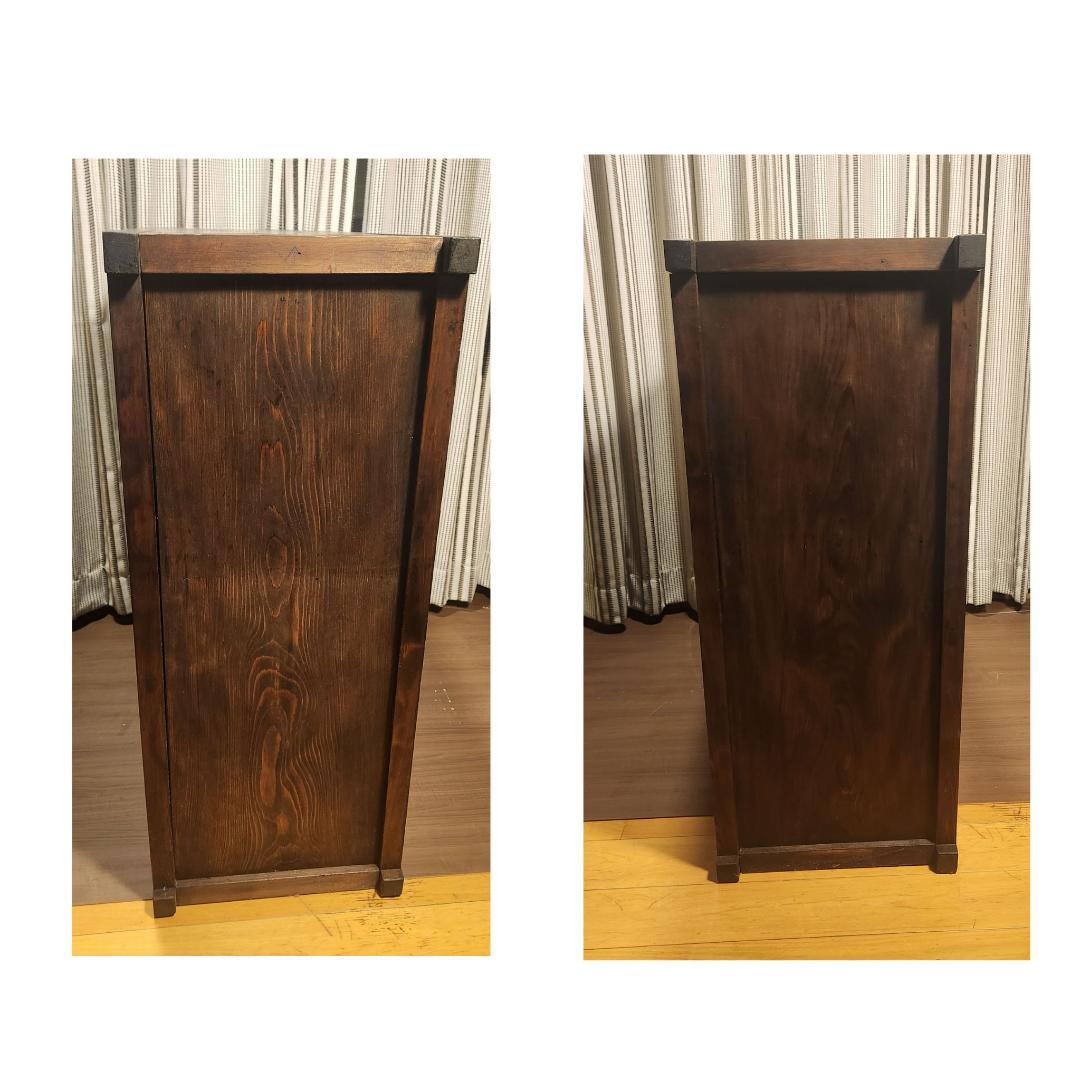 昭和レトロ 水屋箪笥 飾り棚 古家具 木製キャビネット 食器棚 時代箪笥