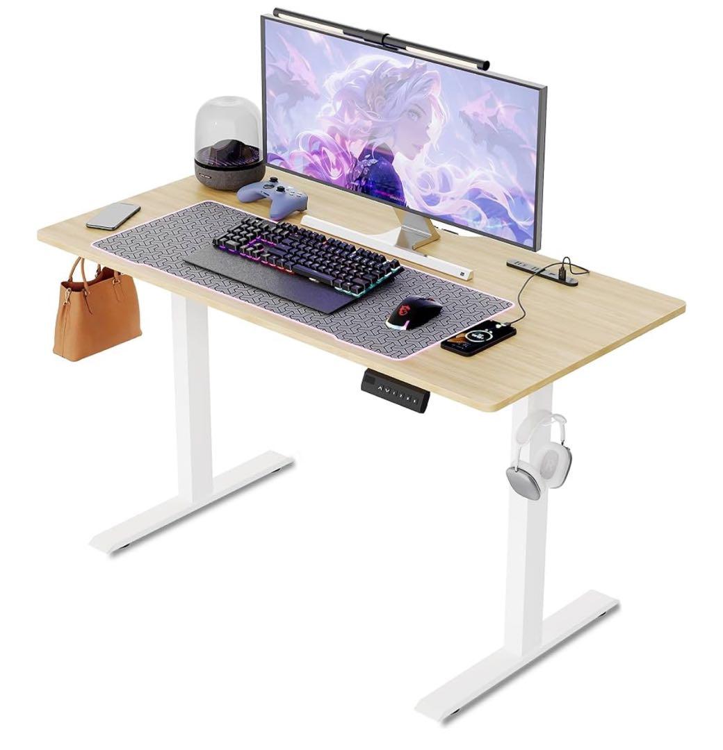 ゲーミングデスク 電動 昇降式デスク幅120×奥行60×高さ72-117