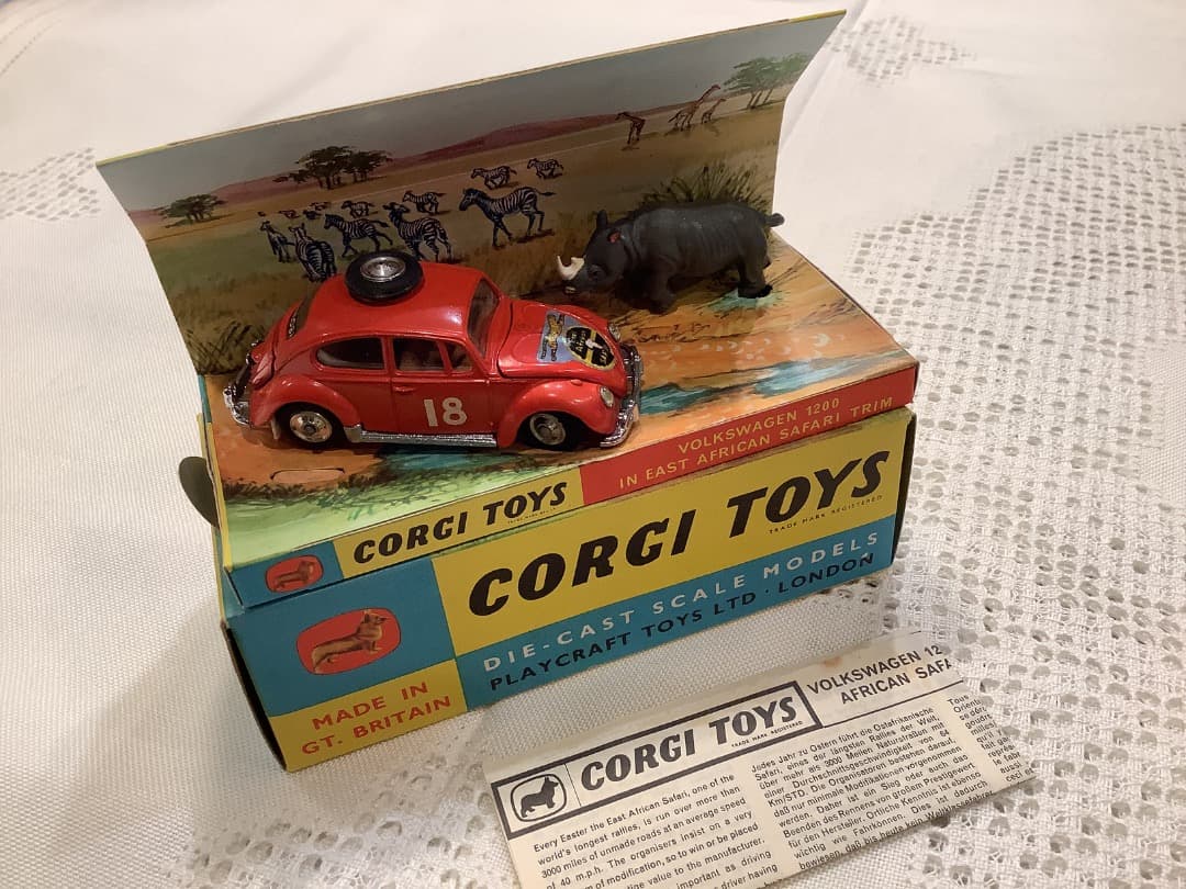 美品レア　オールドコーギートイズ　ワーゲンサファリカー　ミニカー