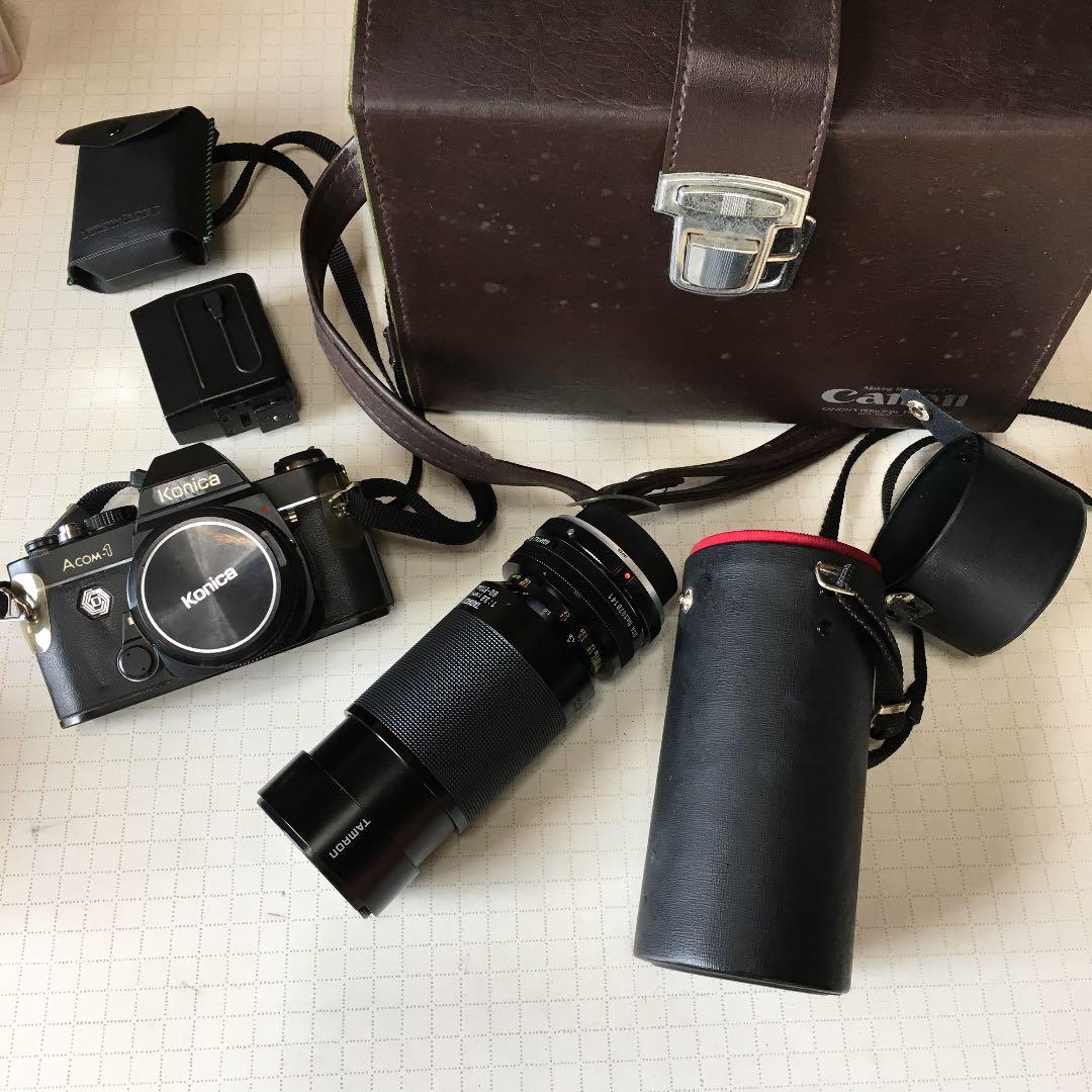 Konica望遠&フラッシュ付き一眼レフカメラ