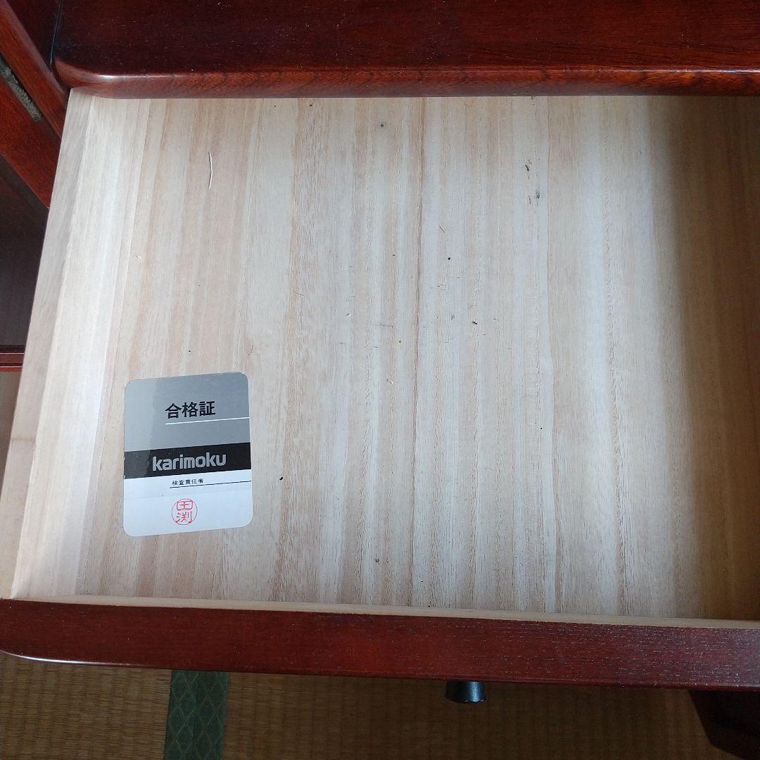 カリモク　karimoku ガラス扉付き収納家具