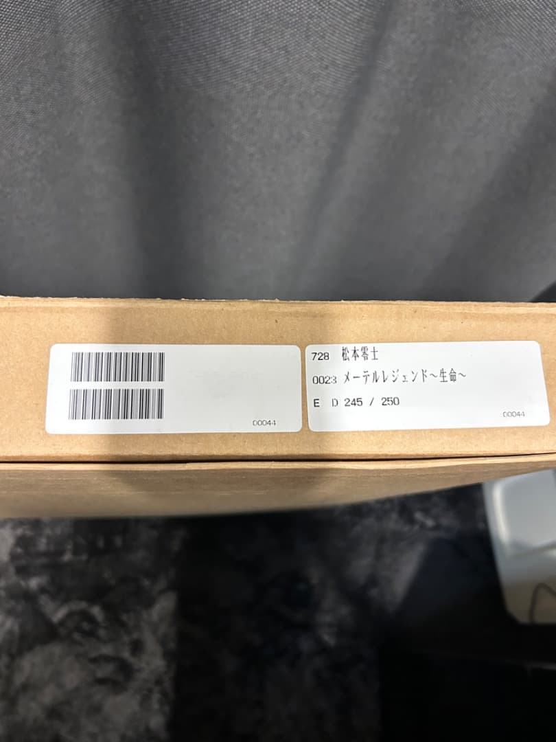 松本零士銀河鉄道999メーテルレジェンド生命 直筆サイン シルクスクリーン版画