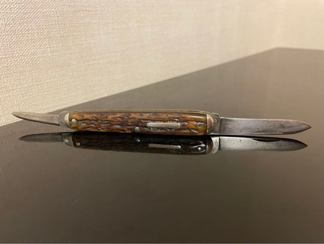 アンティークナイフ　チャレンジ　カトラリー社 イコールエンドナイフ　2枚刃