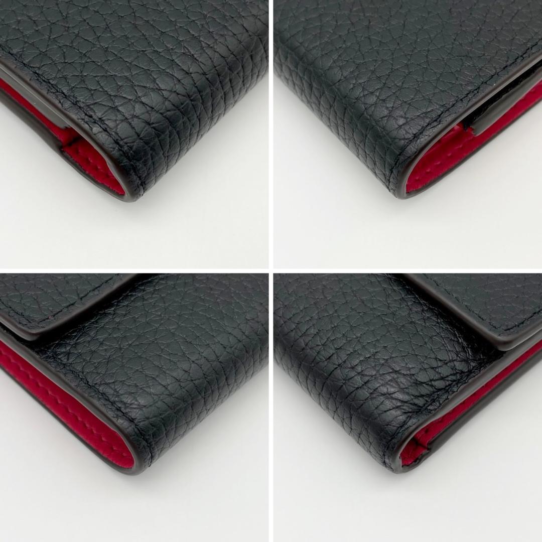 IC　ルイヴィトン　カプシーヌ　コンパクト　ノワール　三つ折り財布　625