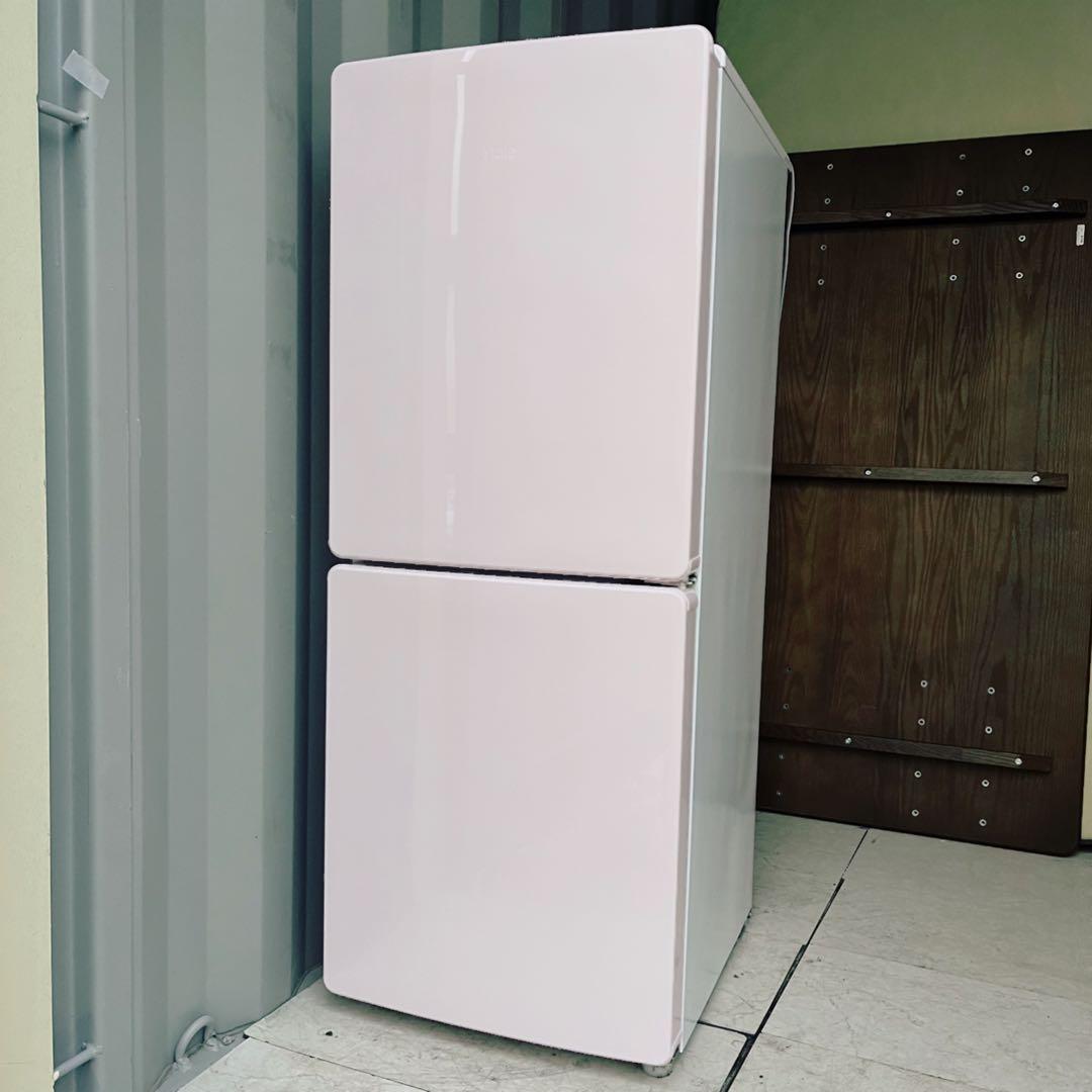 取付無料！高性能パステルピンクおしゃれデザインインテリア冷蔵庫！洗濯機