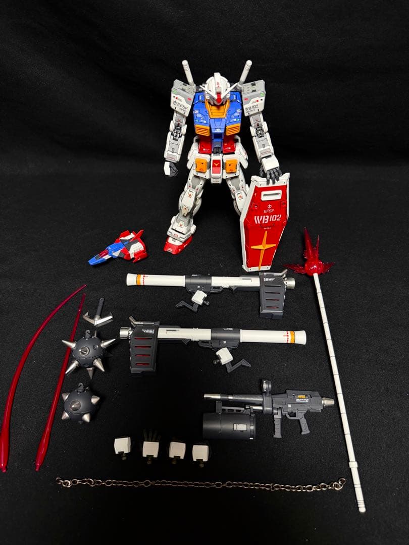 1/100 rx78-2ガンダム 改修塗装済完成品 fatcat ガンプラ完成品
