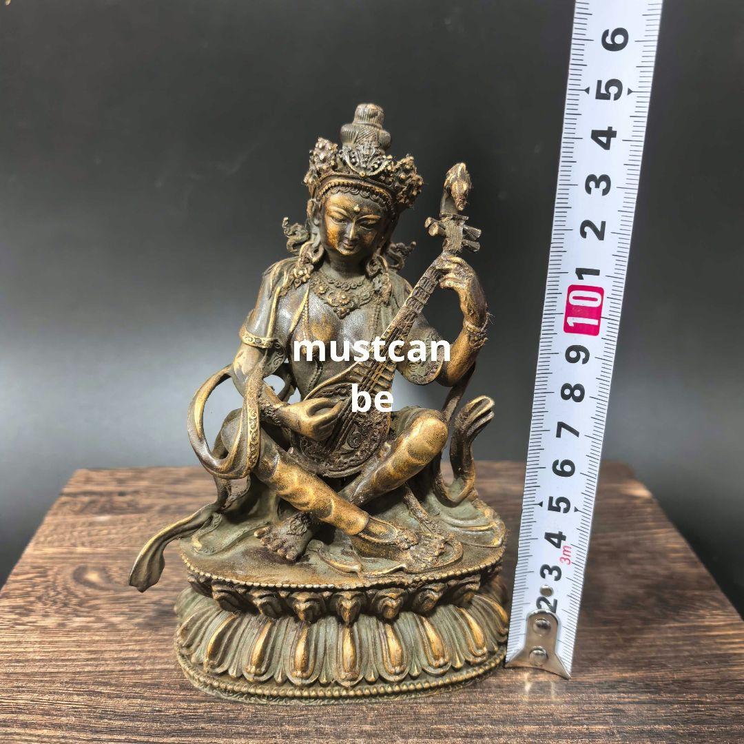 仏教美術 仏像 妙音天女仏像 銅製 銅器 工芸品 置物