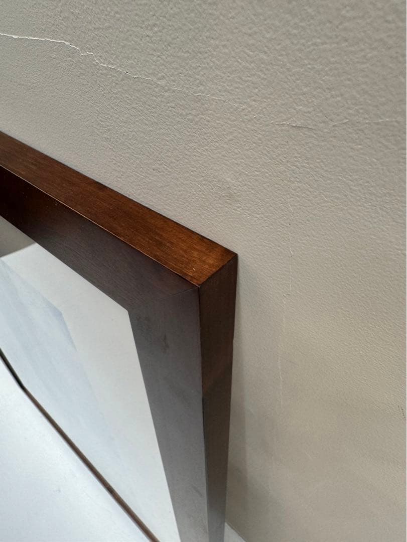 【在庫25】額 額縁 木製 焦茶 ダークブラウン 大きいサイズ アート 写真 d