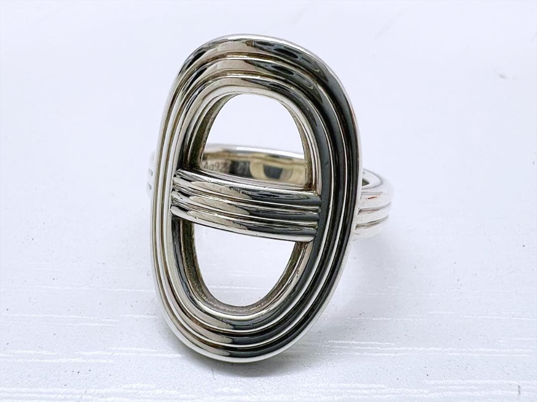 美品　エルメス　シェーヌダンクル24　SV925　リング　指輪　51　約11号