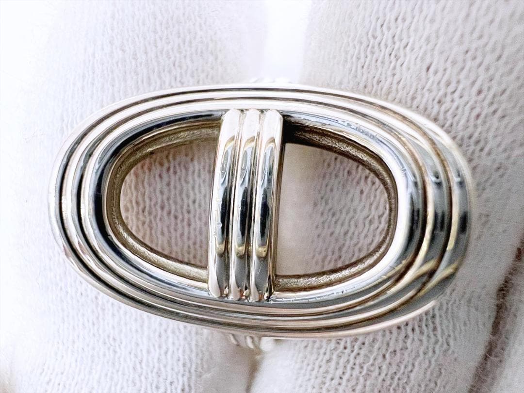 美品　エルメス　シェーヌダンクル24　SV925　リング　指輪　51　約11号