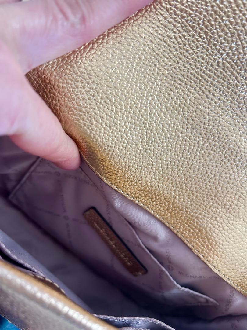 MICHAEL KORSゴールドチェーンショルダーバッグ