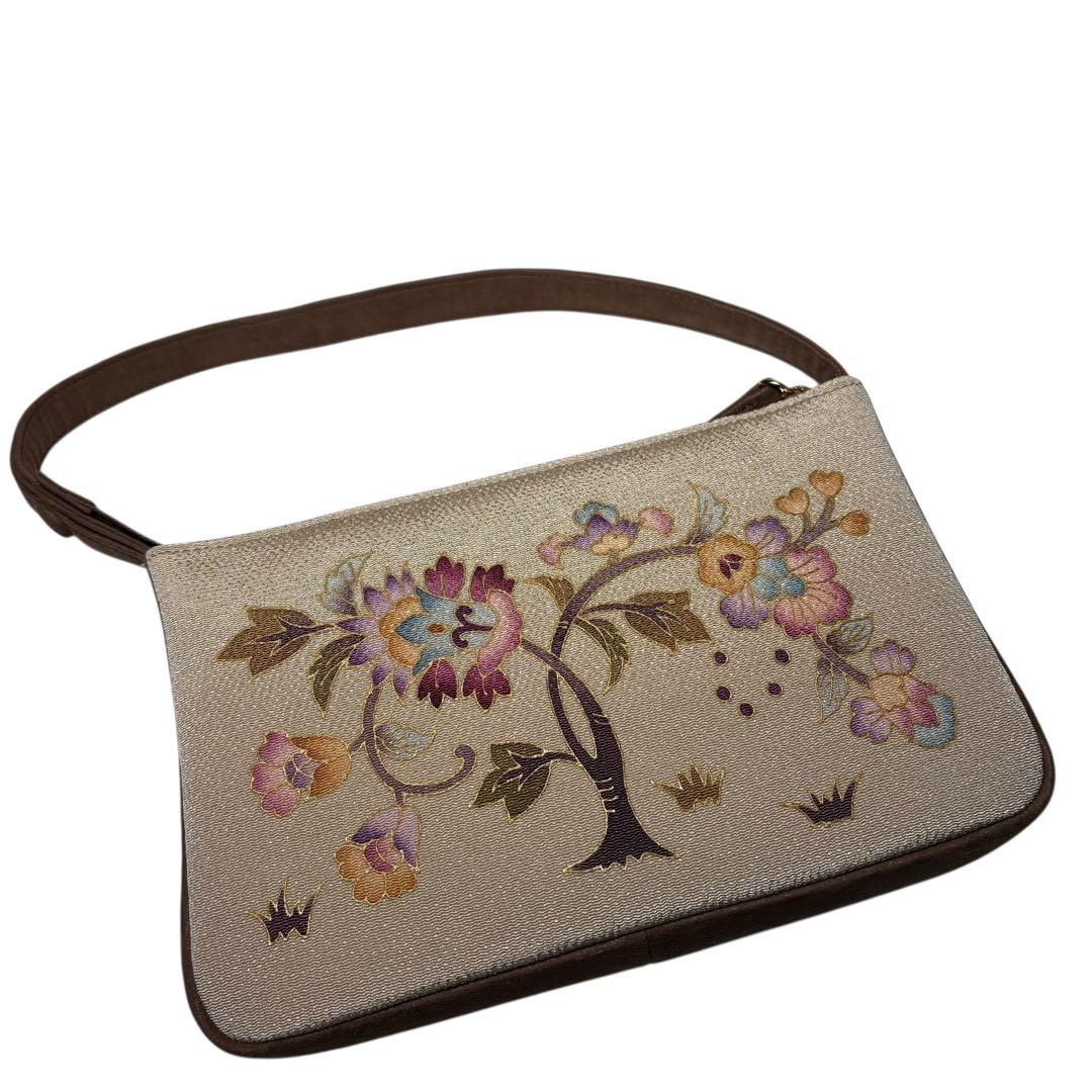 岡重　オカジマ　OKAJIMA 和装　像柄　2way ショルダーバッグ　ポーチ付