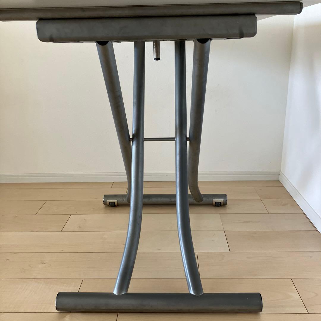 OZZIO 昇降 伸長 ダイニングテーブル 白　オッジオ