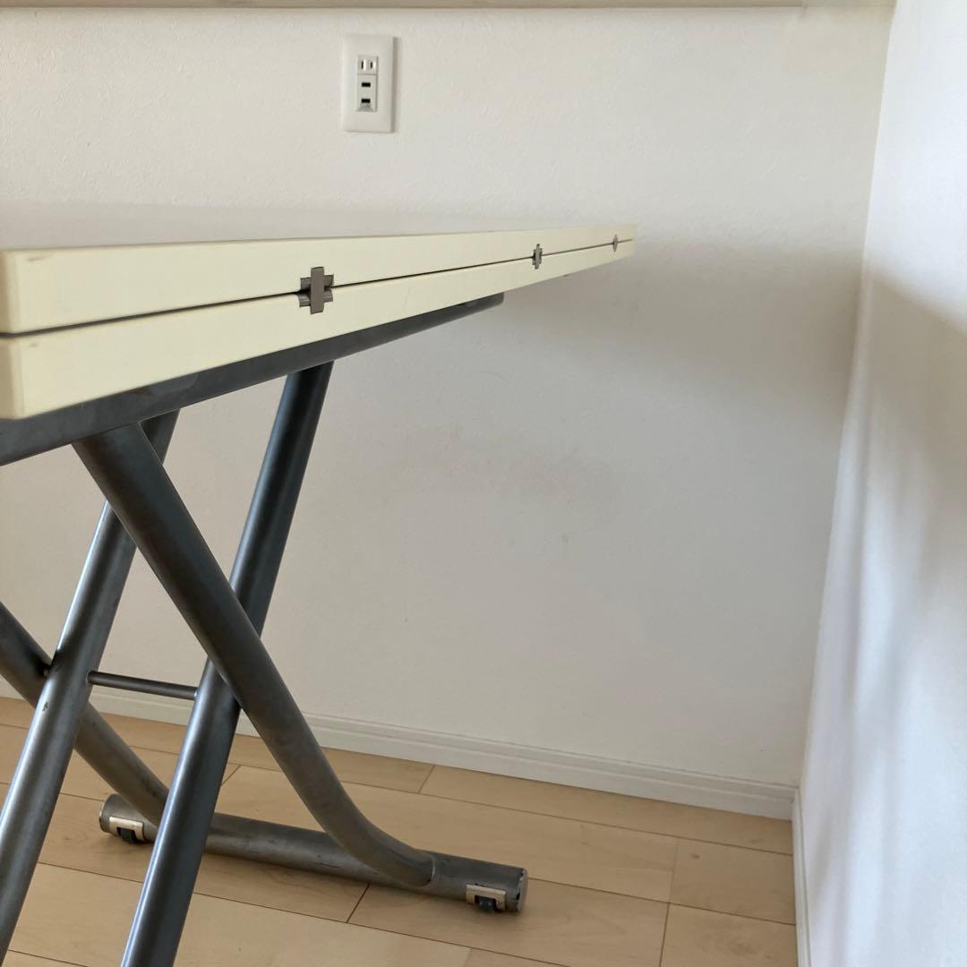 OZZIO 昇降 伸長 ダイニングテーブル 白　オッジオ