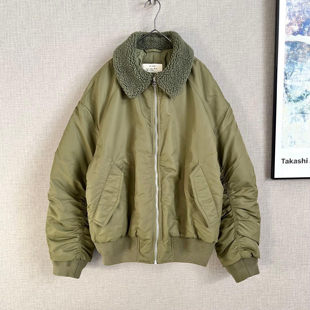 ZARA ORIGINS フライトジャケット ボンバー ボア オリーブ L