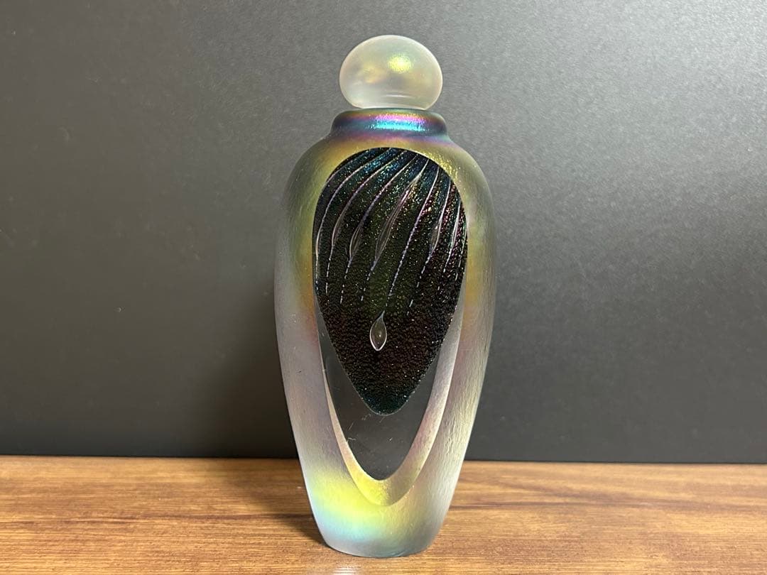 ガラス工芸 香水瓶 香水ボトル 1988年　作家物